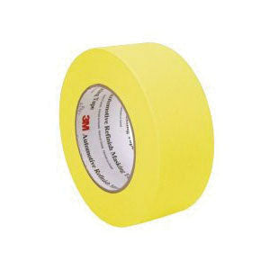 3M Products 06656 388N Automotive Refinishing Masking Tape, 55 m x 48 mm, 6.3 mil THK, Yellow, 388N