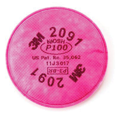 3M Products 07000 Particulate Filter, Use With: 6000 Series Reusable Respirator — Magenta