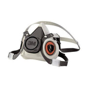 3M Products 07024 6000 Series Half-Mask Respirator, Small, NIOSH Approved (Y/N): Yes — Gray