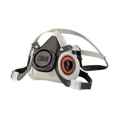 3M Products 07024 6000 Series Half-Mask Respirator, Small, NIOSH Approved (Y/N): Yes — Gray