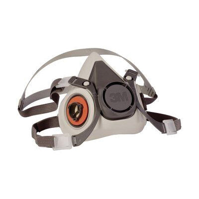 3M Products 07024 6000 Series Half-Mask Respirator, Small, NIOSH Approved (Y/N): Yes — Gray — view 3