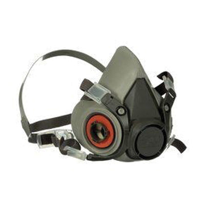 3M Products 07025 6000 Series Half-Mask Respirator, Medium, NIOSH Approved (Y/N): Yes — Gray