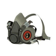 3M Products 07025 6000 Series Half-Mask Respirator, Medium, NIOSH Approved (Y/N): Yes — Gray — view 4