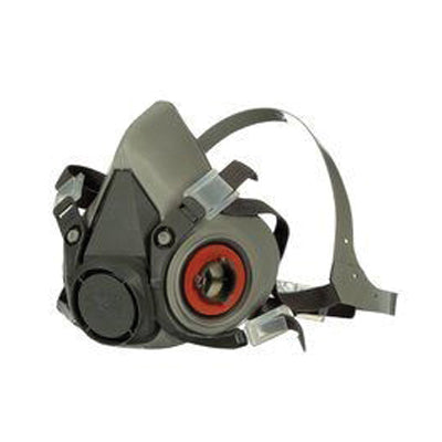 3M Products 07025 6000 Series Half-Mask Respirator, Medium, NIOSH Approved (Y/N): Yes — Gray — view 4