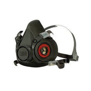 3M Products 07026 6000 Series Half-Mask Respirator, Large, NIOSH Approved (Y/N): Yes — Gray — view 4