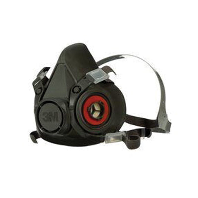 3M Products 07026 6000 Series Half-Mask Respirator, Large, NIOSH Approved (Y/N): Yes — Gray — view 4