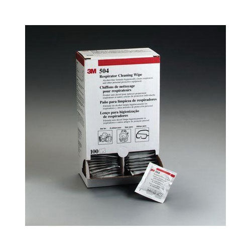 7065 Pre-Moistened Respirator Cleaning Wipe - alcohol-free, individually sealed towelettes for
