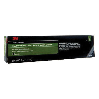 3M Super Weatherstrip and Gasket Adhesive – Black, 5 oz Tube, Part 8008 — view 3