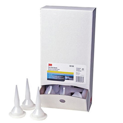 3M Products 08188 Flex-Pack Nozzle, Plastic, Opaque