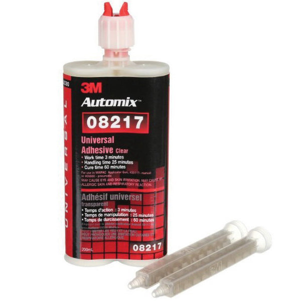 8217 2‑Part Universal Adhesive, 200 mL Cartridge, Clear/Dark Amber Medium Syrup