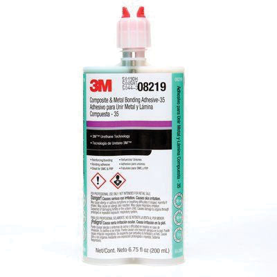 3M Products 08219 2-Part Repair Adhesive, 200 mL Duo Syringe Cartridge, Viscous Liquid, Dark Green,