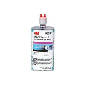 3M Products Automix 08243 SMC/Fiberglass Repair Adhesive, 200 mL Cartridge, Liquid, White/Black, 1 t