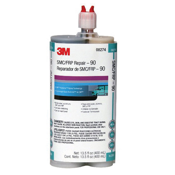 3M 8275 2‑Part Rigid Parts Repair Adhesive, 400 mL Cartridge, Blue Paste