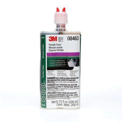 3M Products Automix 08463 Flexible Foam, 200 mL Cartridge, Liquid, Black, 1 hr Application, 1 hr Cur