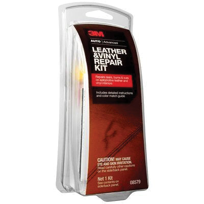 3M Products 08579 Leather and Vinyl Repair Kit, Red/Yellow/Blue/Green/Brown/Black/White, Liquid