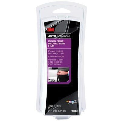 3M 08582 Door Edge Protection Film, 36 x 1/2 in, 2 mil THK, Clear