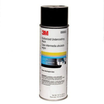 3M Products 08883 Rubberized Undercoating, 19.7 oz, Black, Aerosol, Rubberized (Y/N): Yes