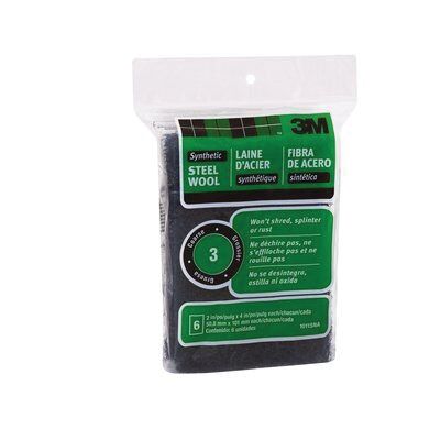 3M SandBlaster 10115NA Abrasive Pad, 2 in W x 4 in L, #3 Grit, Coarse, Gray