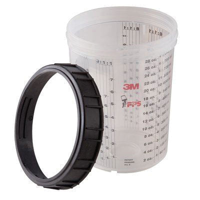 16023 Large Cup and Collar - 850 mL for PPS Paint Preparation Systems