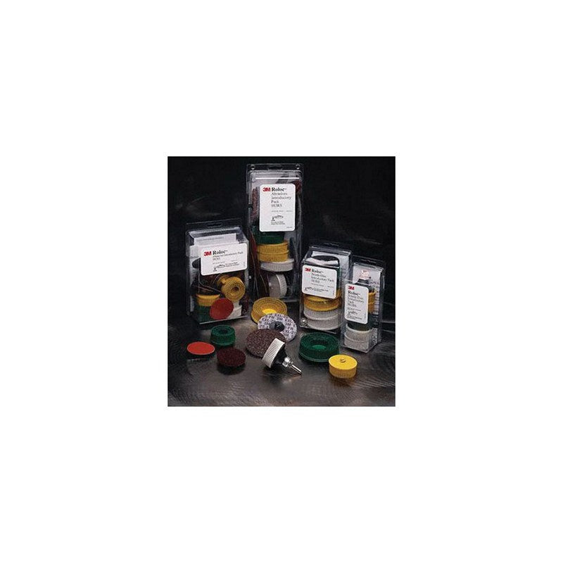 3M Products Roloc 18696 982BS Series Bristle Disc Kit, 2 in Dia, Multi-Color