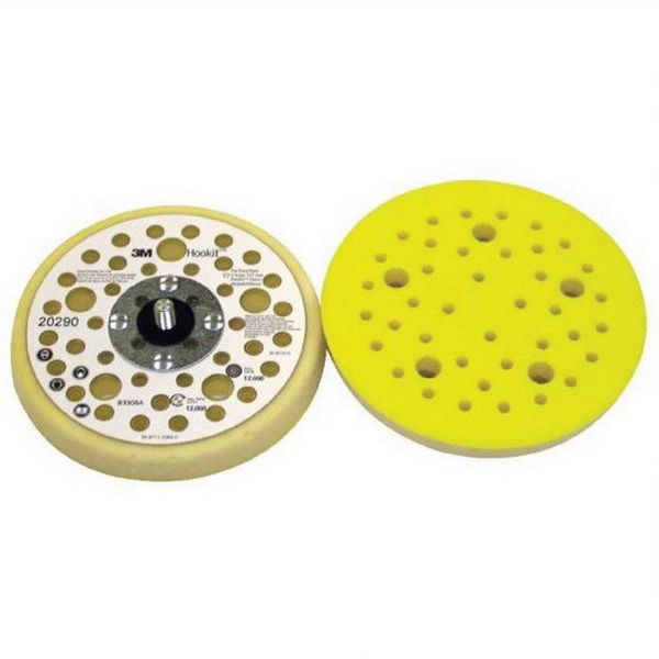 3M Products 20290 Dust Control Low Profile Finishing Disc Pad, 5 in Dia, 5/16 in - 24 TPI Arbor, Hoo — view 2