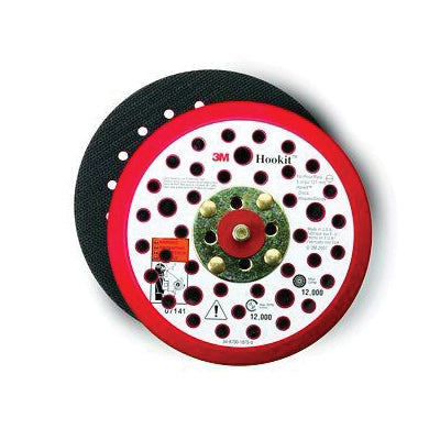 3M Products 20350 203 Series Dust Control Low Profile Disc Pad, 3 in Dia, 1/4 in - 20 TPI Arbor, Hoo