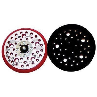 3M Products 20353 Low Profile Disc Pad, 5 in Dia, 12000 rpm, Black/Red