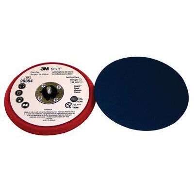 3M Products 20354 203 Series Regular Low Profile Disc Pad, 6 in Dia, 5/16 in - 11 TPI Arbor, PSA Att