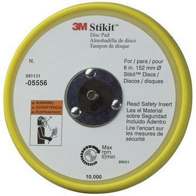 3M Products 20354 203 Series Regular Low Profile Disc Pad, 6 in Dia, 5/16 in - 11 TPI Arbor, PSA Att — view 2