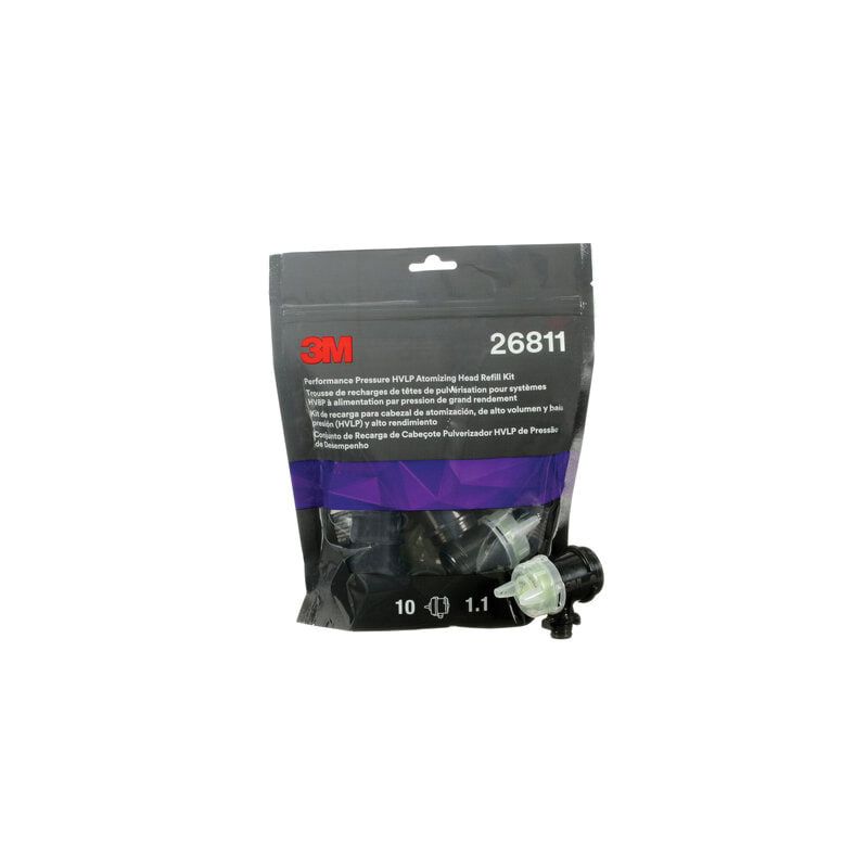 26811 Atomizing Head Refill Kit, 1.1 mm Nozzle, Yellow, for Performance Pressure HVLP Spray Gun