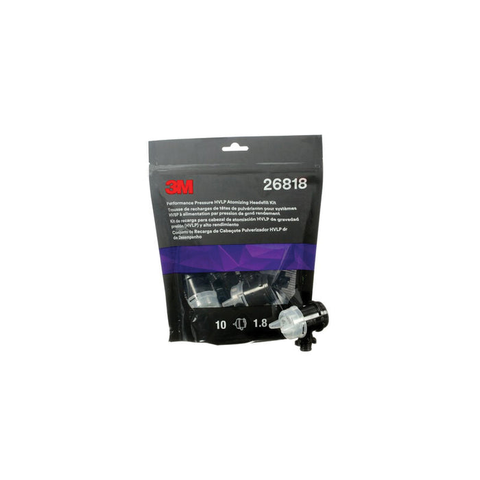 3M Products 26818 Atomizing Head Refill Kit, 1.8 mm, Clear, For 3M Performance Pressure HVLP Spray G — view 2