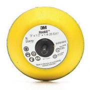 3M Products 28472 Regular Disc Pad, 3 in Dia, 1/4 in - 20 TPI Arbor, Hook and Loop Attachment — view 2