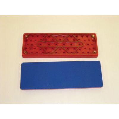 28660 Regular Molded Sheet Pad, 7-3/4 in Dia L x 2-3/4 in W, PSA Attachment, Foam