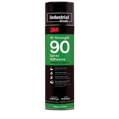 3M Products 30023 90-24 Series High Strength Spray Adhesive, 24 oz Aerosol Can, Aerosol, Clear, 10 m