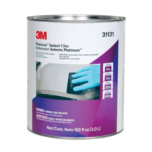 3M Products Platinum 31131 Body Filler, 1 gal Can, Lavender, Paste