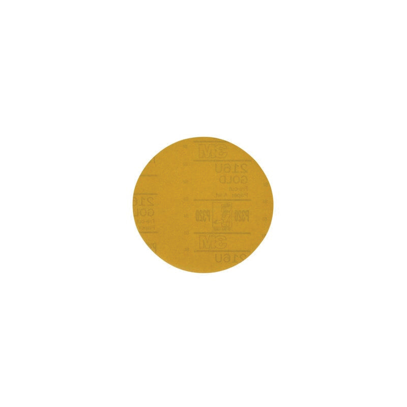 31446 Gold Sanding Disc 6 in 320 Grit, Aluminum Oxide, Paper Backing, PSA