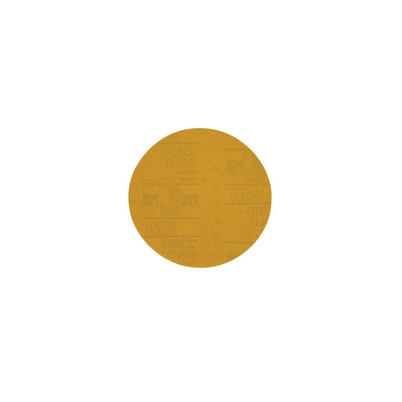 31448 Gold Sanding Disc 6 in 180 Grit, Aluminum Oxide, Paper Backing, PSA