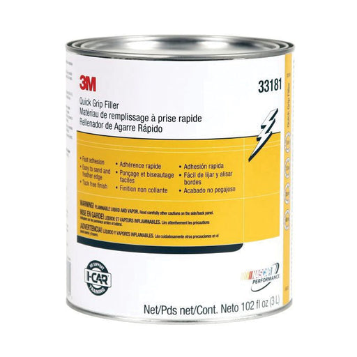 3M Products 33181 Quick Grip Body Filler, 1 gal Can, Red, Paste