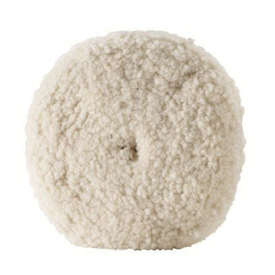 3M Products 33280 Double-Sided Compound Pad, 9 in Dia, Quick Connect Attachment, Wool Pad, White