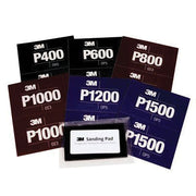 3M Products 34339 270J Series Abrasive Hand Sheet, 5-1/2 in W x 6.8 in L, P600 Grit, Fine Grade, Gre