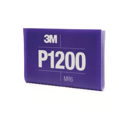 3M Products 34342 270J Series Abrasive Hand Sheet, 5-1/2 in W x 6.8 in L, P1200 Grit, Fine Grade, Pu — view 2