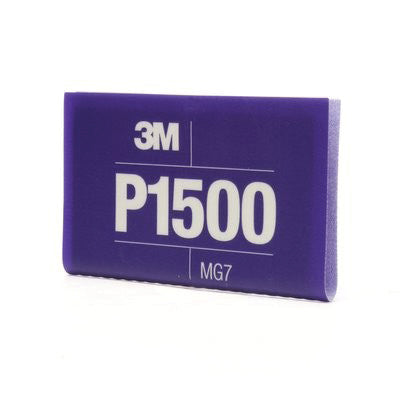 3M Products 34343 270J Series Abrasive Hand Sheet, 5-1/2 in W x 6.8 in L, P1500 Grit, Fine Grade, Pu — view 2