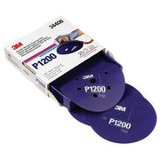 3M Products 34408 270J Series Flexible Dust Free Abrasive Disc, 6 in Dia, P1200 Grit, Hook and Loop, — view 2