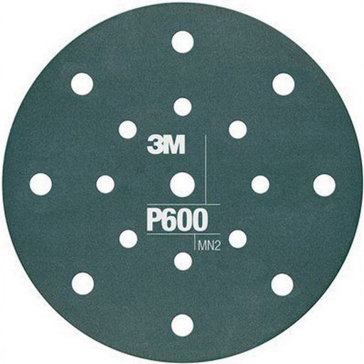 3M Products 34801 270J Series Flexible Dust Free Abrasive Disc, 6 in Dia, P600 Grit, Hook and Loop,