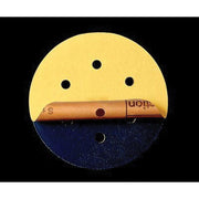 3M Products 35576 45 deg Disc Pad, 6 in Dia, 5/16 in - 24 TPI Arbor, PSA Attachment — Yellow