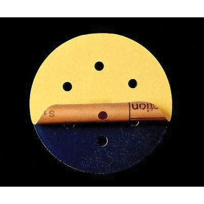 3M Products 35576 45 deg Disc Pad, 6 in Dia, 5/16 in - 24 TPI Arbor, PSA Attachment — Yellow