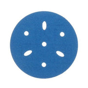 3M Products 36144 321U Series Multi-Hole Abrasive Disc, 3 in Dia, 120 Grit, Hook and Loop, Blue