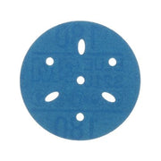 3M Products 36146 321U Series Multi-Hole Abrasive Disc, 3 in Dia, 180 Grit, Hook and Loop, Blue