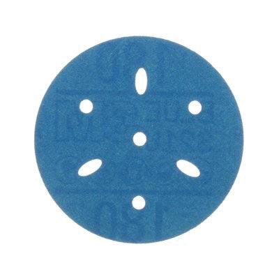 3M Products 36146 321U Series Multi-Hole Abrasive Disc, 3 in Dia, 180 Grit, Hook and Loop, Blue