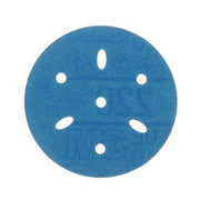 3M Products 36147 321U Series Multi-Hole Abrasive Disc, 3 in Dia, 220 Grit, Hook and Loop, Blue